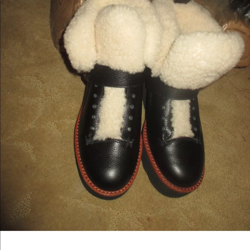 Coach shearling boots